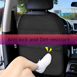 SODOI 2 Pack Back Seat Protector with 2 Mesh Pockets Dirt-Resistant and Waterproof Rear Seat Protector Suitable for Cars SUV and Small Trucks Rear Seat Protector for Children Car Accessories