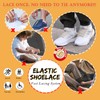 Stepace 2 Pairs Elastic Laces, Elasticated No Tie Flat Trainers
