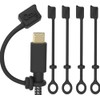 Cozy [4-Piece] USB Caps/Tether for Micro USB Cable & Compatible