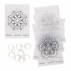 Baker Ross Flower Super Shrink Keyrings - Pack of 8,