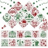 Christmas Painting Stencils, 24 PCS Journal Stencil Plastic Stencils，Children Stencil