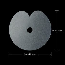 25 Pcs Heat Shield Guards for Hair Extensions PVC Round Circular Single Hole Shield Spacers