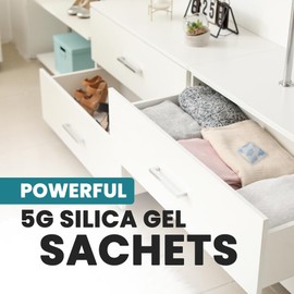 5g Silica Gel Sachets | 60 Desiccant Bags | Helps to Stop Damp, Mould, Mildew and Condensation (60)