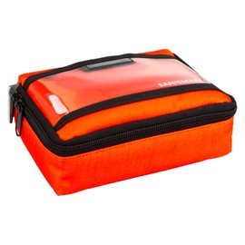 SANISMART Ampullarium S Nylon 19 x 14.5 x 6 cm for 50 Ampoules, Colours: Orange