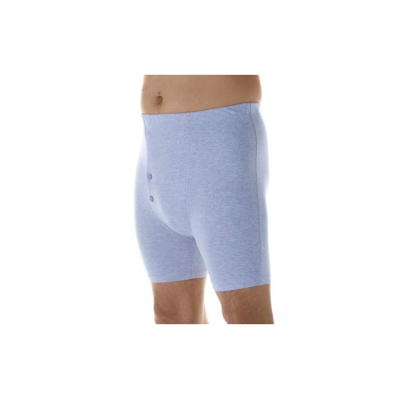1-Pack Men's Gray Regular Absorbency Washable Reusable Incontinence Boxer Briefs