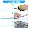 HJZHII Curtain Rod Tape Glide Clear, Curtain Rod Slide Smooth