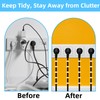 200 Pcs Cable Clips & Wire Clips,8mm/10mm Cable Clamps,Cord Clips,Tacks