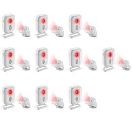 Greencycle Motion Sensor Doorbell, Door Chime for Business When Entering, Store Door Entry Bell,Motion Sensor for Door,for Front Porches, Gates, Homes, Offices, Stores,10PK