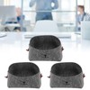 3Pcs Felt Small Box, Felt Baskets for Storage Foldable Felt