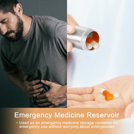 Metal Pillenbox 3 Stück Wasserdichte Pillendose Pillen-box Schlüsselanhänger Kleine Tablettendose Tablettendose Schlüsselanhänger Tragbare Pillenbox