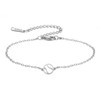 LIKGREAT Adjustable Tennis Ball Bracelet for Women Stainless Steel Minimalist