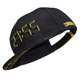 Nebelkind Snapback Cap Men Women Doomsday Black, OneSize, Basecap Cap, Size Adjustable, Unisex, Trendy, Streetwear Style, Baseball Cap with Straight Peak, Retro