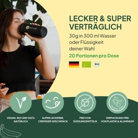 Vetain Vegan Protein Vanilla – Organic Vegan Protein Powder – Best Compatible, Naturally Delicious – No Sweeteners, Sugar Additives or Allergens – Protein Made from 5 Vegetable Components – 600 g