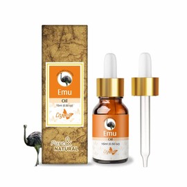 Crysalis Emu (Dromaius Novaehollandiae) Oil|100% Pure & Natural Undiluted Essential Oil Organic Standard for Skin & Hair Care|for Face & Skin| Improves Hair Texture & Smoothness - 15ML with Dropper