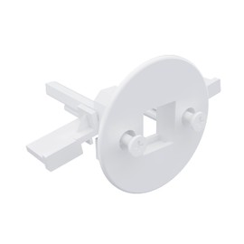 DIYTECH 10 Pack Mini 1 Port Keystone Wall Plate, White, Single, Ethernet Compatible