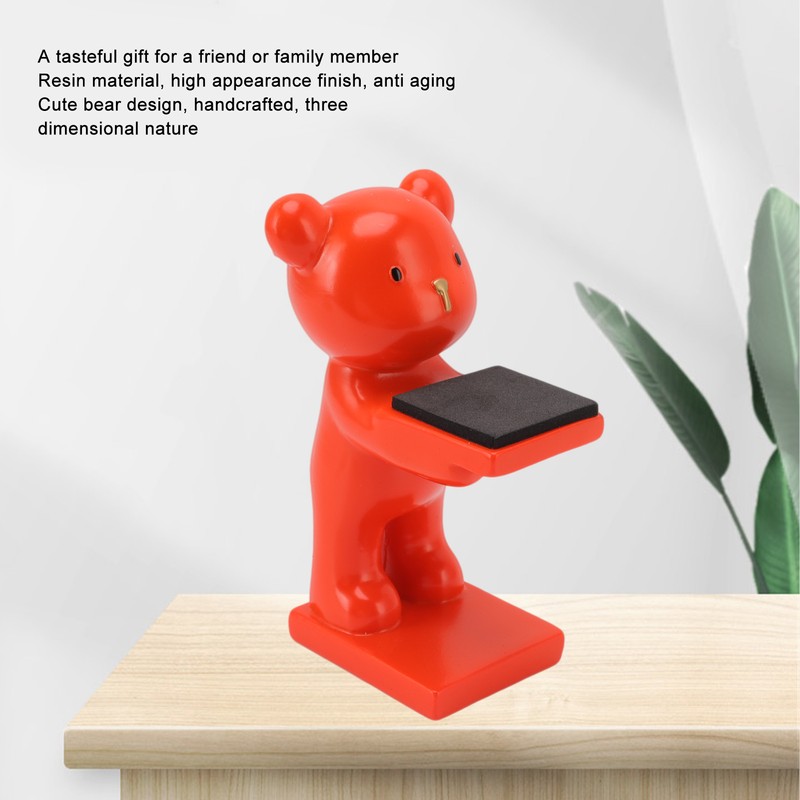Bear Watch Stand Handcrafted Three Dimensional Modern Style Resin Watch