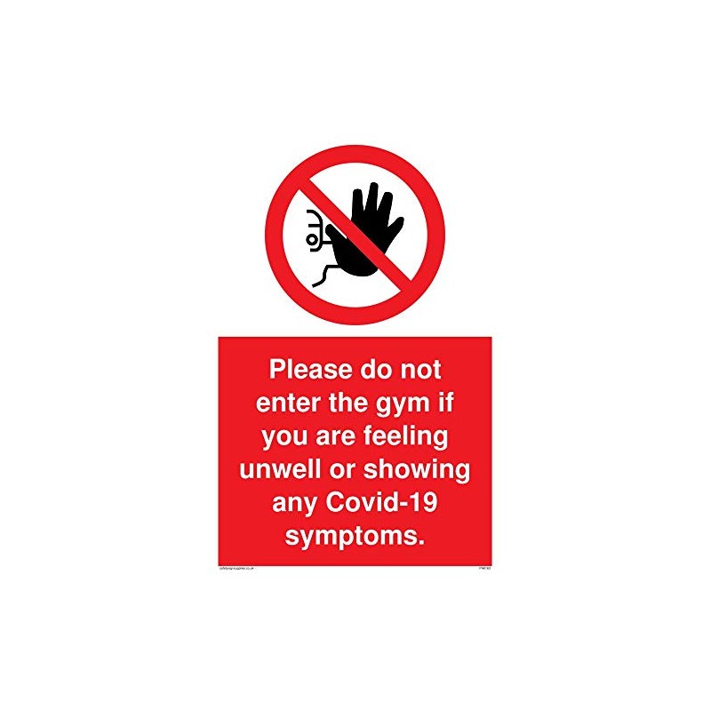 Viking Signs Please do not enter the gym if you