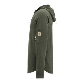 BOCOMAL FR Hooded T Shirts 7.1oz Flame Resistant FR Shirt NFPA2112 CAT2 Fire Retardant Work Hoodies