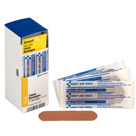 First Aid Only SmartCompliance Refill 1" x 3" Fabric Bandages, 25 Per Box