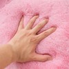 Holawakaka Standard Faux Fur Bed Rest Pillow with Arms, Rabbit