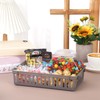 Boao 48 Pieces Plastic Baskets for Organizing 10.24 x 6.5