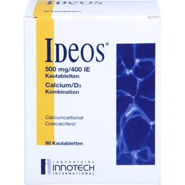 IDEOS 500 mg/400 IU Chewable Tablets Pack of 90