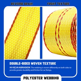 OXXTRIC 2" X10' Quick-Pick Wheel Lift Strap with Finger Hook Ratchet Set,2 Pack,Wheel Lift Straps - Fit Jerr-Dan MPL Element Basket Transport Webbing,Heavy Duty Tow Truck Straps with Side Hook