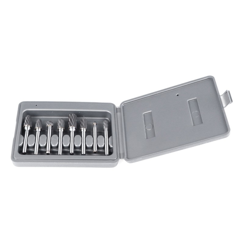 8PCS Set Stone Carving Set Tungsten Steel Rotary Polishing Rotary