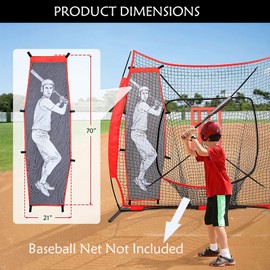 Supvision Baseball and Softball Pitching Dummy Batter Training Mannequin Pitching Target Pitching Softball Pitching Tools Aid for Improved Accuracy