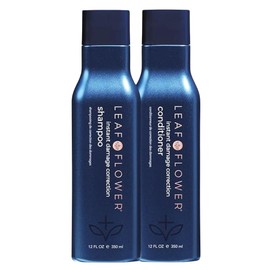 LEAF  FLOWER Champú Y Acondicionador Dúo De 355 Ml  Empaque De Necessities And Essentials (AzulCorrección De Daños)