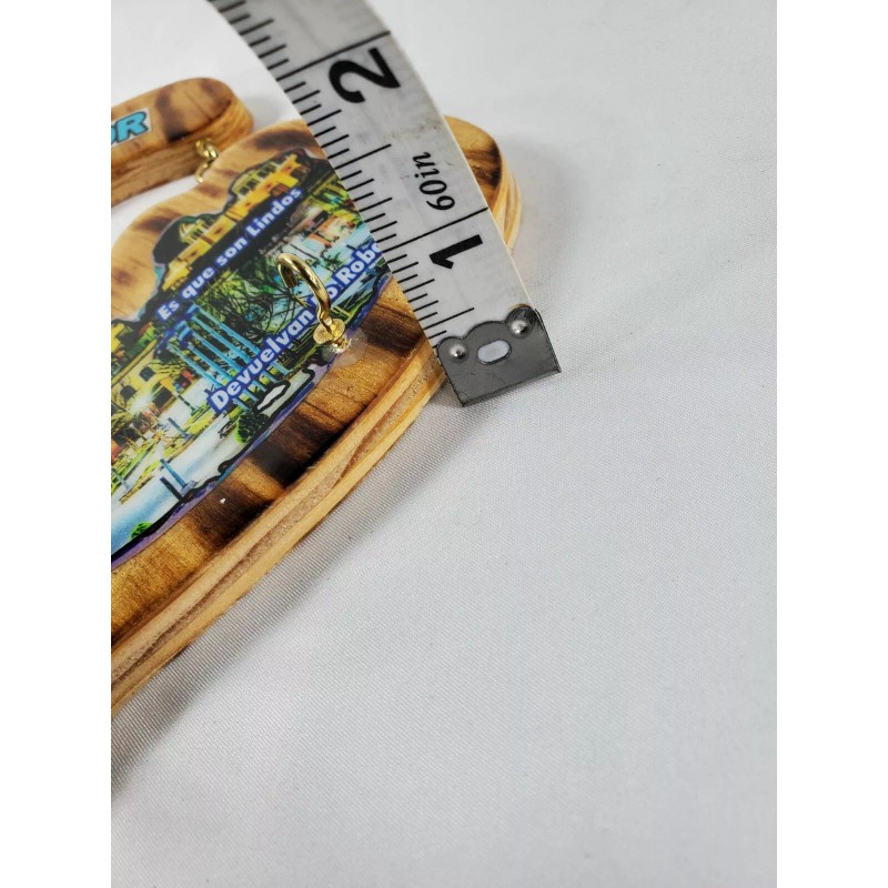 El Salvador Wooden Map Key Holder, Colgadero de llaves De