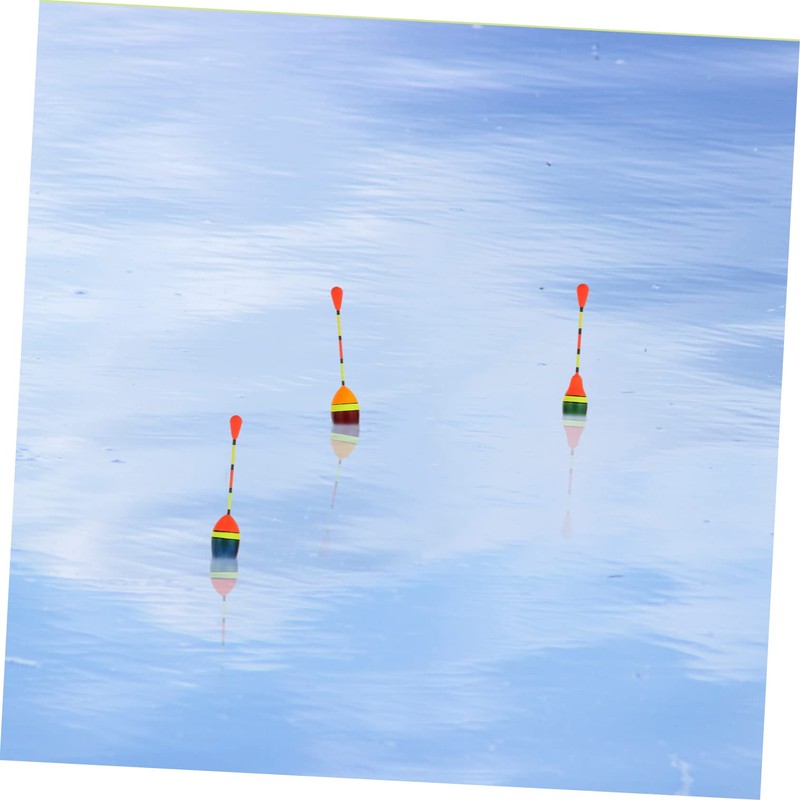 VICASKY 10pcs Fishing Floats Set High Buoyancy Foamed Buoy Bobbers