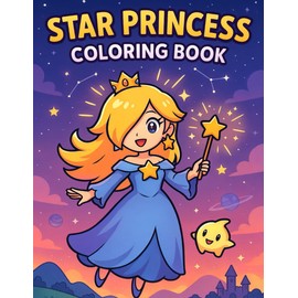 Star Princess Coloring Book: Game Characters Coloring Pages Featuring Galactic Queen, Cosmic Adventures, Elegant Heroines for Girls, Gamers to Enjoy Whimsical Relaxation