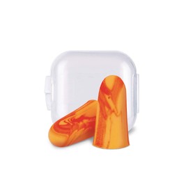 Flents Protechs Reusable Sport Ear Plugs, Ideal For Extreme Noise, Reduces Pressure And Background Noise, 8 Pairs With Travel Size Case, Easy Use With Comfort Fit, NRR 33, Orange, Made In The USA