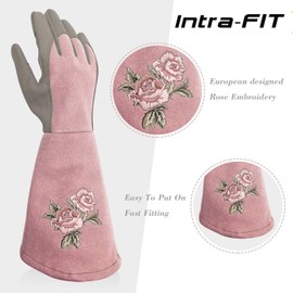 Intra-FIT Gardening Gloves for Women Rose Pruning Garden Safety Work Gloves Forearm Protection Gardening Gifts for Women Mothers Day Gifts
