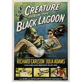 OMG Printing The Creature From The Black Lagoon Poster/Print/Picture Satin Photo Paper - A2-420mm x 594mm