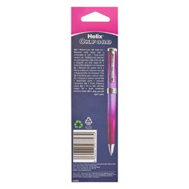Helix Oxford Ombre Premium Ballpoint Pen - Pink (Black Ink)