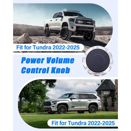 Display Power Volume knob Switch Fit for Toyota Tundra Sequoia 2022 2023 2024 2025 14 Inch Display Replace 86128-AN010 861280-C050