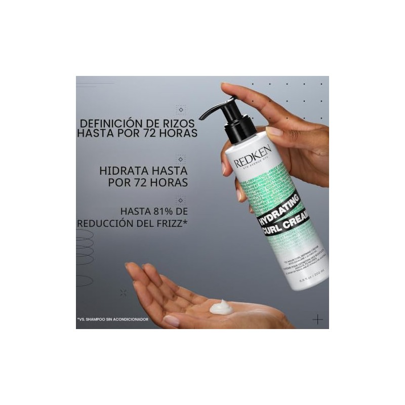 REDKEN- Hydrating Curl Cream Crema para hidratar rizos hasta 72