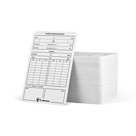 Football Referee's Game Note Cards (Set of 50) New Generation - Conforms with DFBnet [German Language]