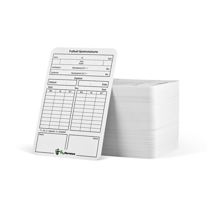 Football Referee's Game Note Cards (Set of 50) New Generation