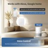 Smart Touch Wall Light Switch with Matter, Tempered-Glass Panel, Neutral