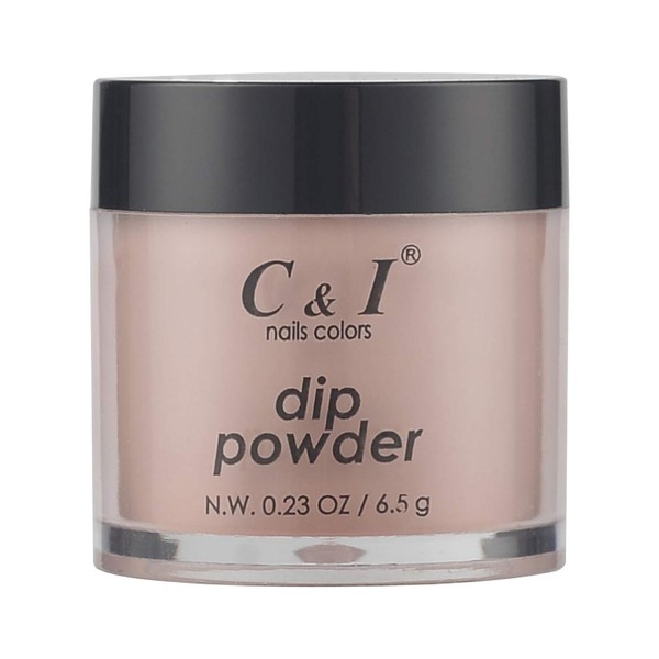 C & I Dipping Powder, Nail Colors, Gel Effect, Color # 48 Red Bean, 0.23 oz, 6.5 g, Red Color System (1 pc)
