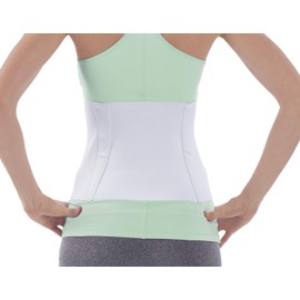 NYOrtho Tapered Abdominal Binder - Firm Compression Wrap - Breathable Stomach Support Post Injury or Surgery - with Contoured Body-Specific Design - 24-30 Inch - Made in USA