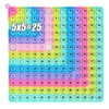Multiplication Addition Practice Math Pop Fidget Board Game, Push Bubbles