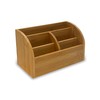 OSCO Bamboo Organiser | 6 Compartments | Office Tidy |