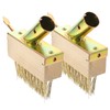 DOITOOL Weeding Wire Brush with Scraper Tools, Moss Removal Deck