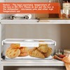 Qivine Bread Box for Kitchen Counter, Time Recording Bread Storage