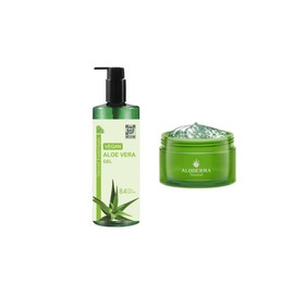 Secret Essentials Aloe Jar & Aloe Vera Secret Gel | Premium Quality 200 g & 250 ml |