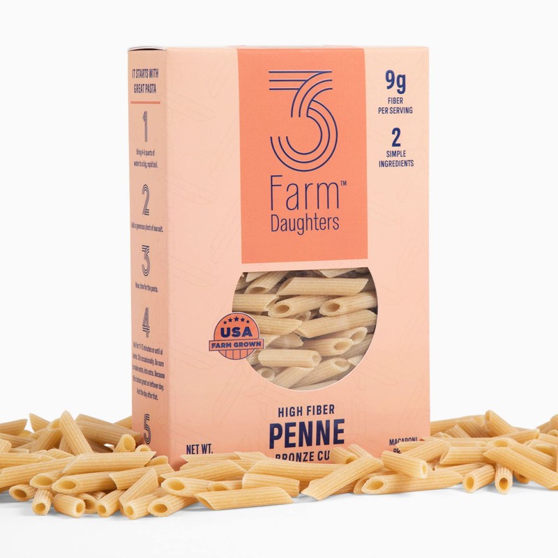 Three Farm Daughters High Fiber Pasta Penne Pack, Low GI,